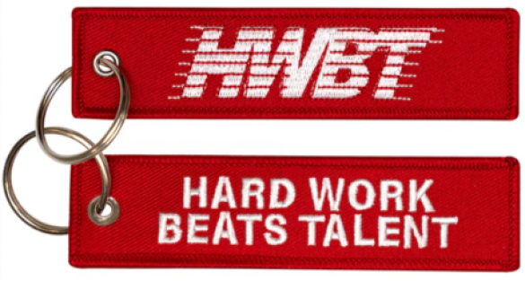 Embroidered keychain