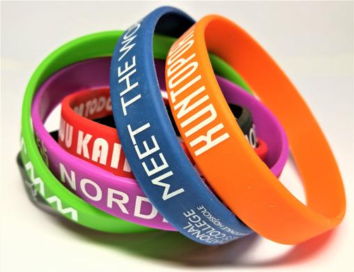 Silk Screened Silicone Wristbands
