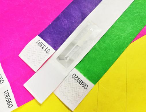 Tyvek RFID wristband