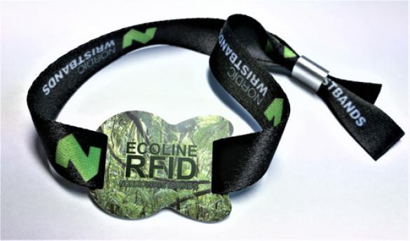 Custom shaped RFID wristband